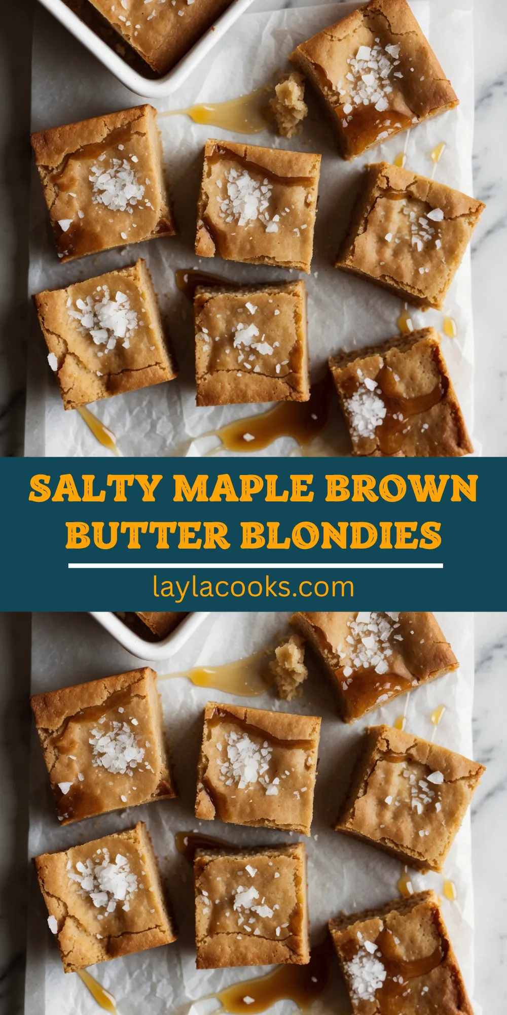 Salty Maple Brown Butter Blondies