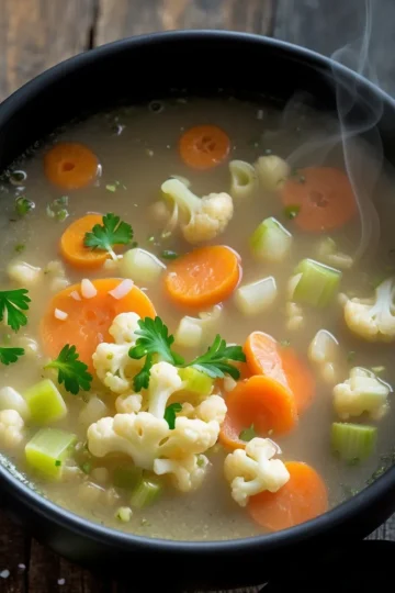 Satisfying Garlic Vegetable Soup