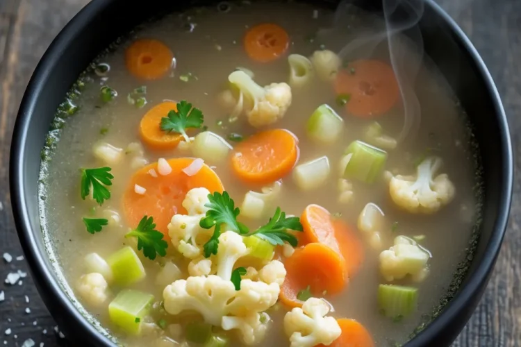 Satisfying Garlic Vegetable Soup
