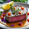 Seared Tuna Steak with Soy-Ginger Glaze