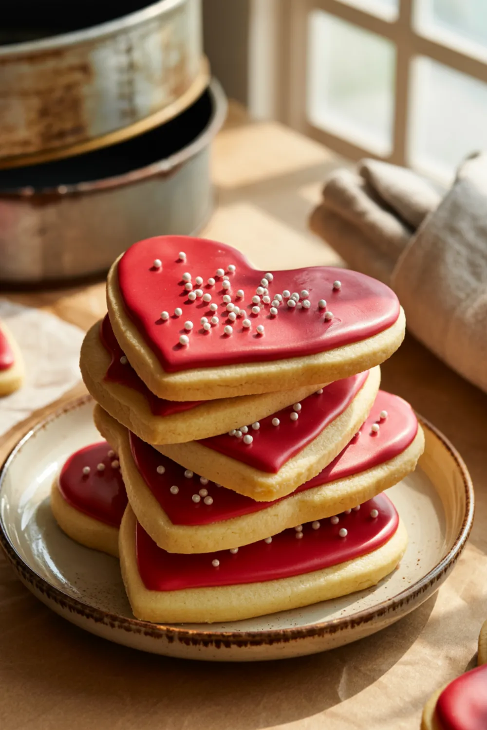 Slice and Bake Heart Cookies 