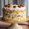 Southern Creamy Pineapple Pecan Cake