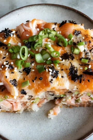 Spicy Salmon Sushi Bake Recipe