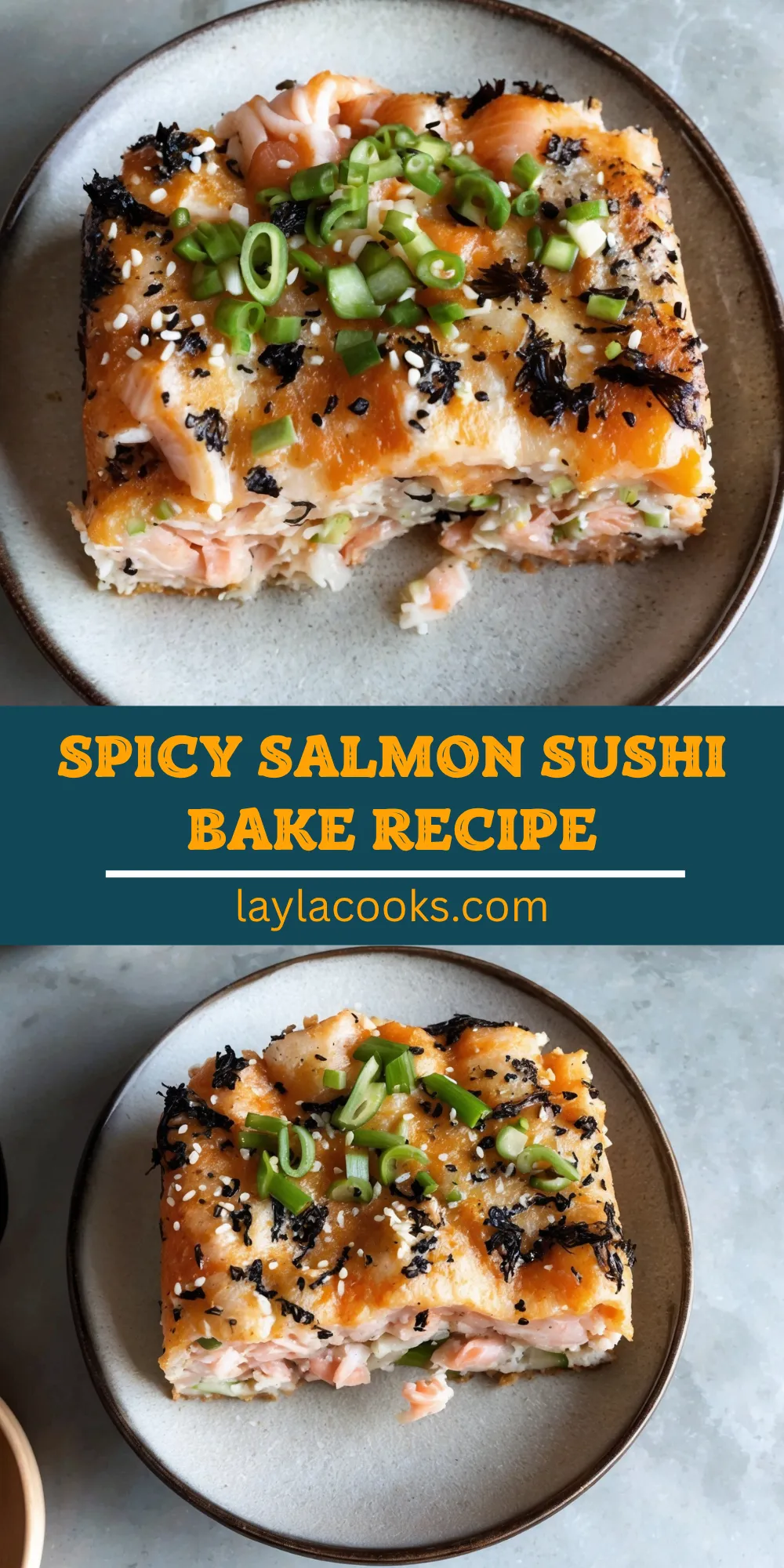 Spicy Salmon Sushi Bake Recipe