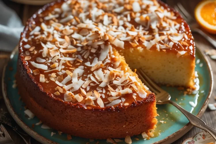 Sticky Coconut Cake