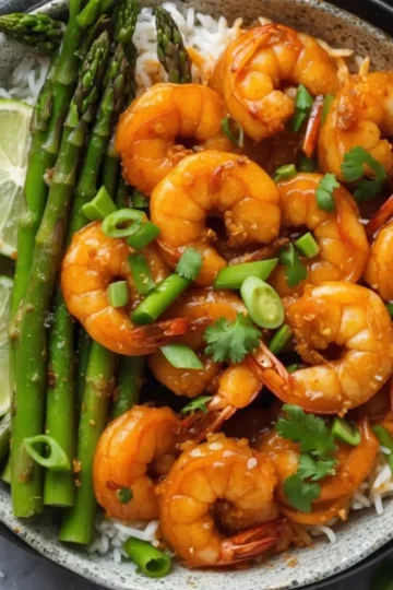 Sweet Chili Shrimp and Asparagus