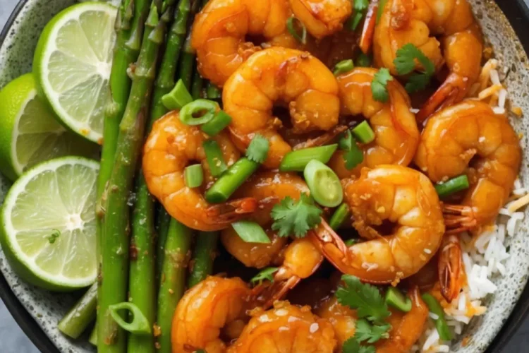 Sweet Chili Shrimp and Asparagus