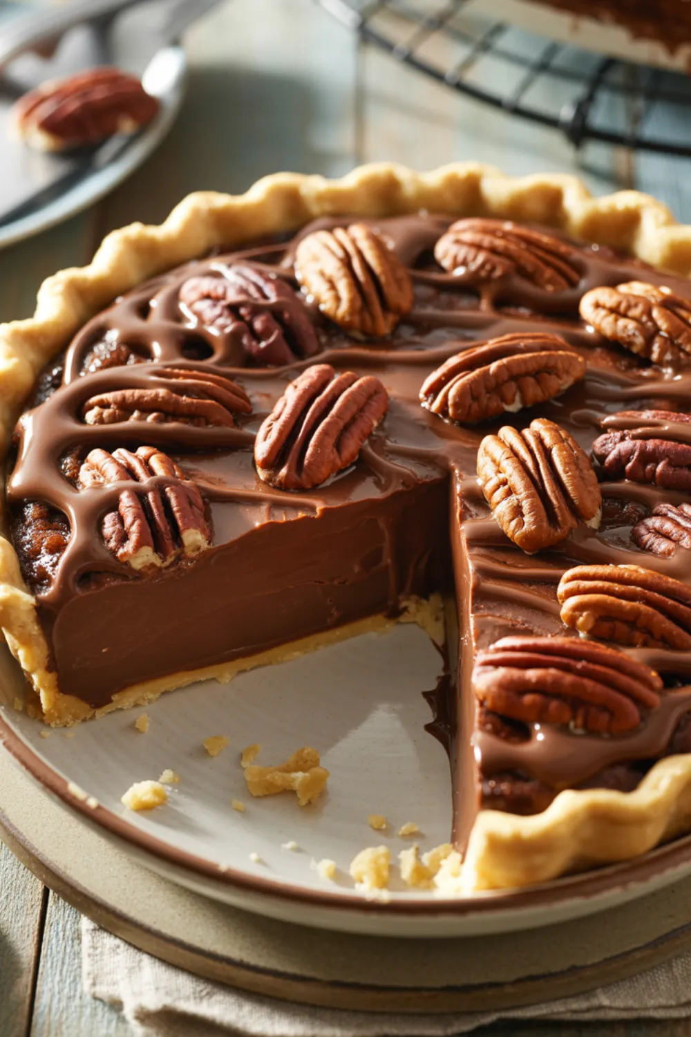 Texas Chocolate Pecan Pie