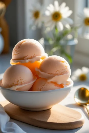 The Best Peach Sorbet Recipe