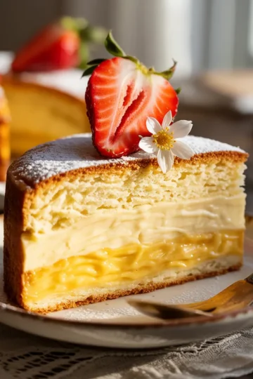 Three Layer Custard Cake