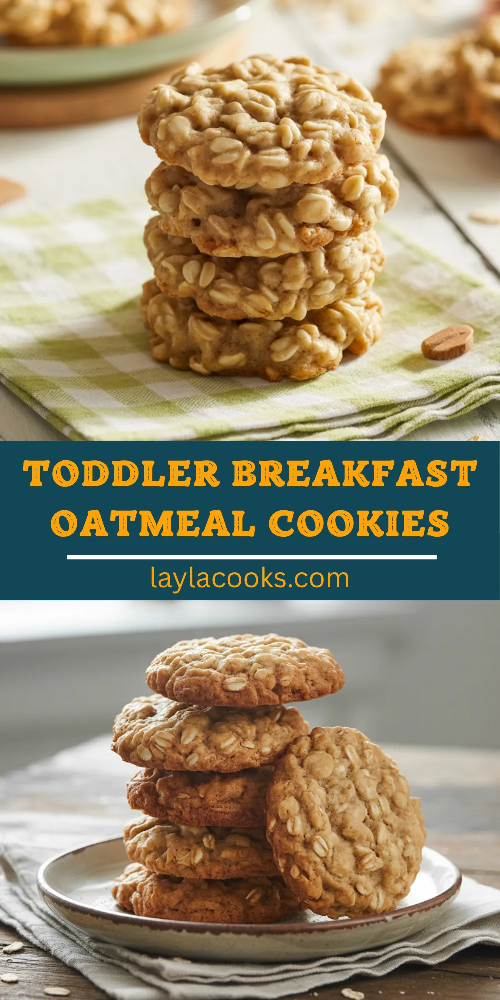 Toddler Breakfast Oatmeal Cookies
