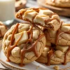 White Chocolate Caramel Drizzle Cookies