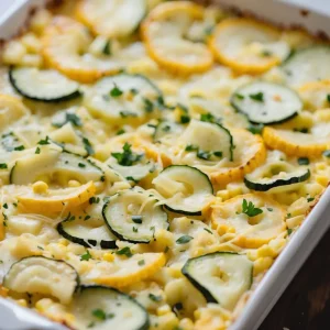 Zucchini, Squash, and Corn Casserole