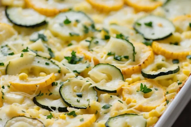 Zucchini, Squash, and Corn Casserole