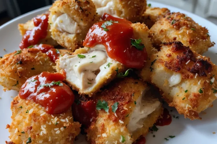 Air Fryer Chicken Parmesan Bites