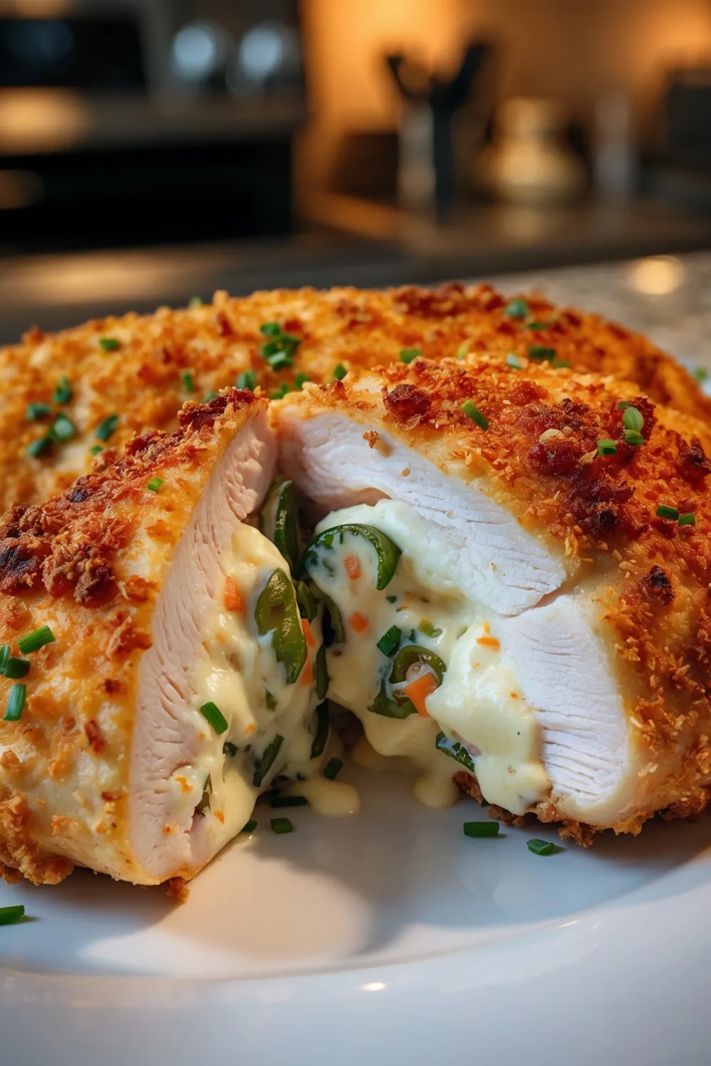 Air Fryer Jalapeño Popper Stuffed Chicken Breast Bliss