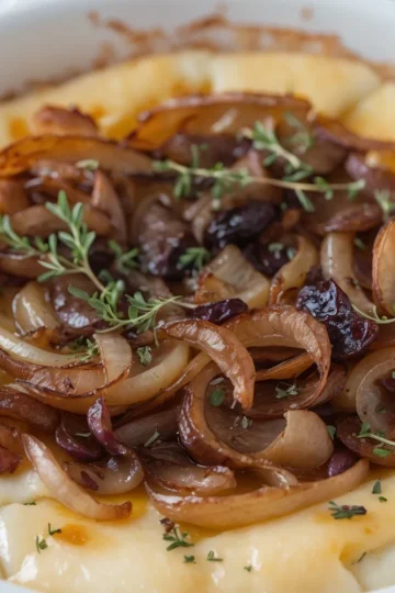 Baked Brie with Caramelized Onions