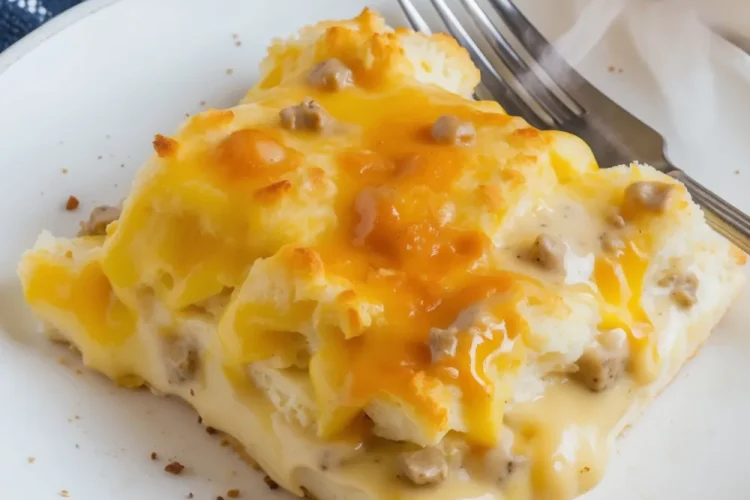 Biscuits and Gravy Casserole