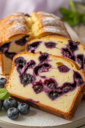 Blueberry Cream Cheese Bread