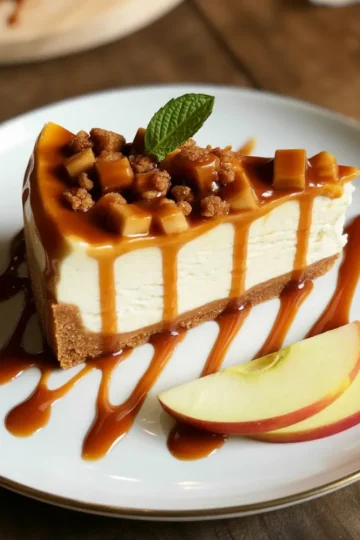 Caramel Apple Cheesecake