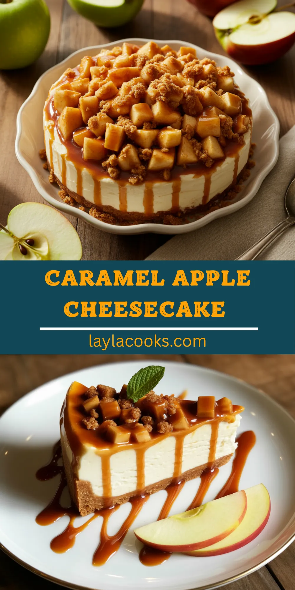 Caramel Apple Cheesecake
