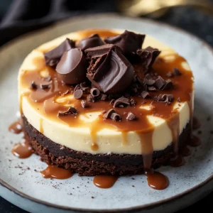 Caramel Brownie Cheesecake
