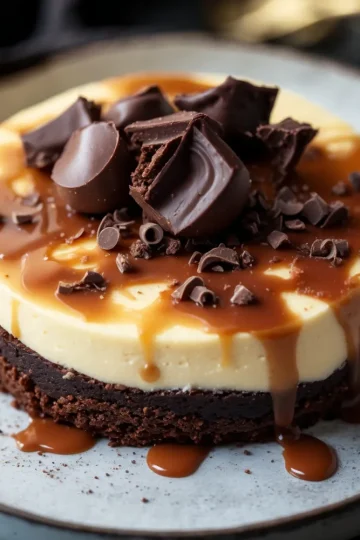 Caramel Brownie Cheesecake