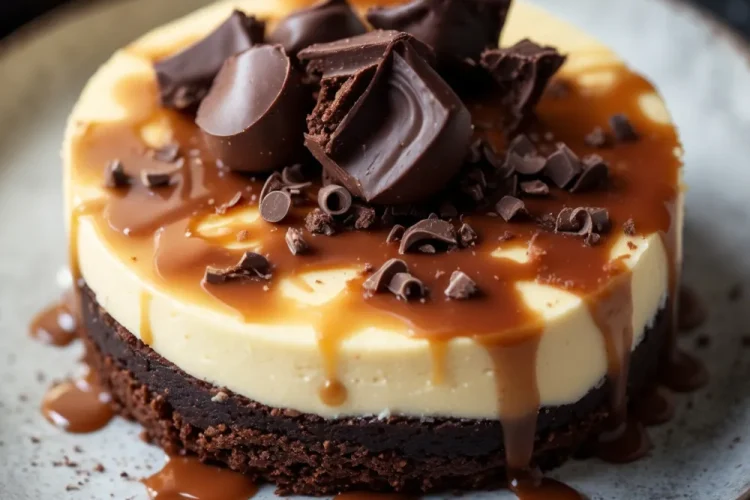 Caramel Brownie Cheesecake
