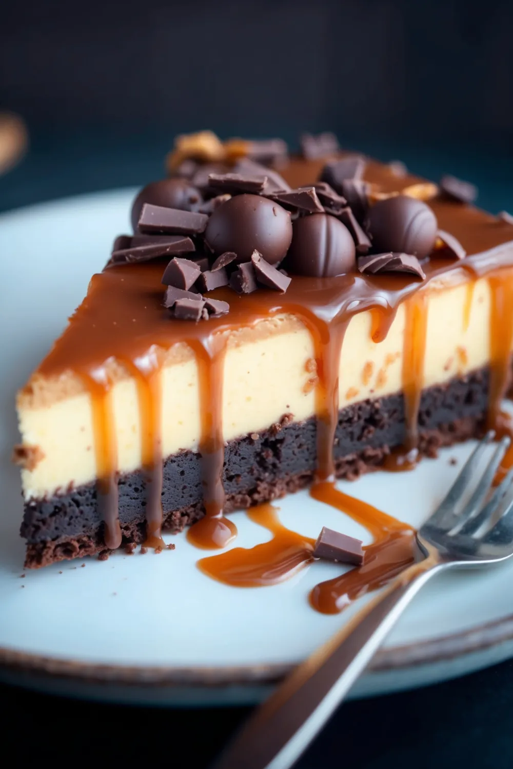Caramel Brownie Cheesecake 