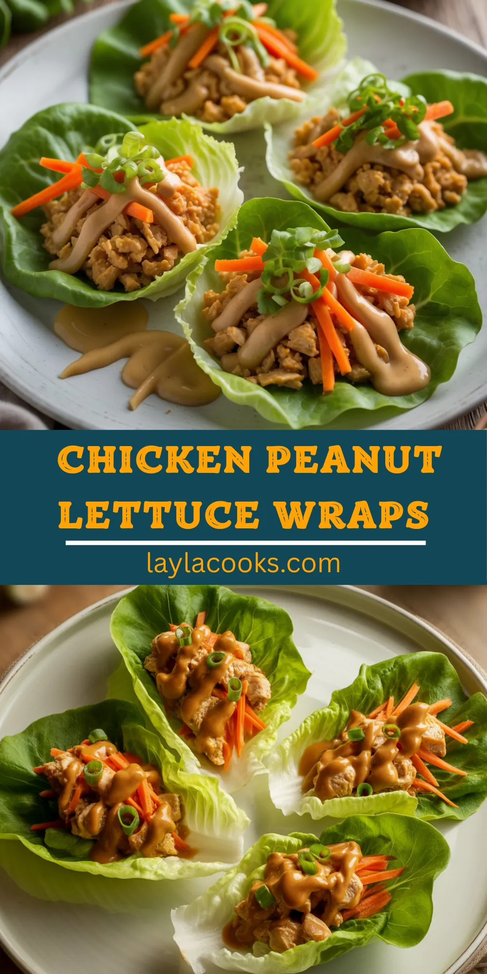 Chicken Peanut Lettuce Wraps