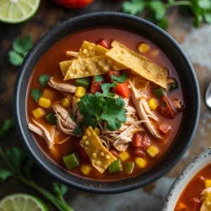 Chicken Tortilla Soup Hearty, Flavorful & Easy to Make