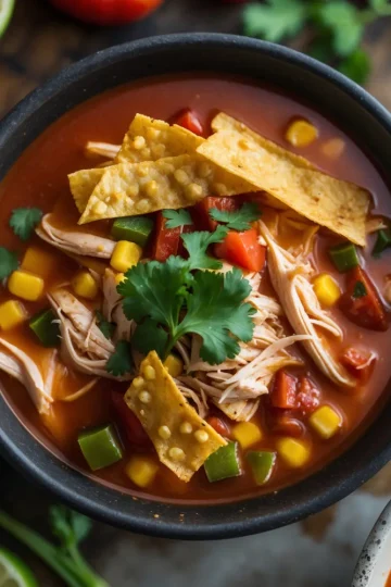 Chicken Tortilla Soup Hearty, Flavorful & Easy to Make