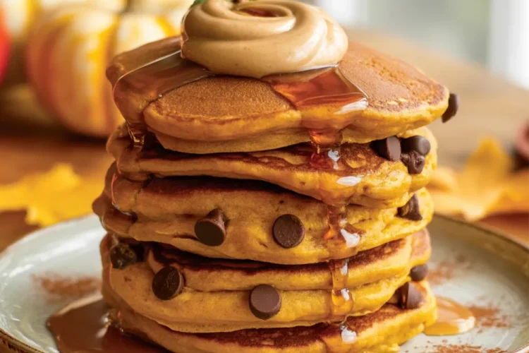 Chocolate Chip Pumpkin Pancakes