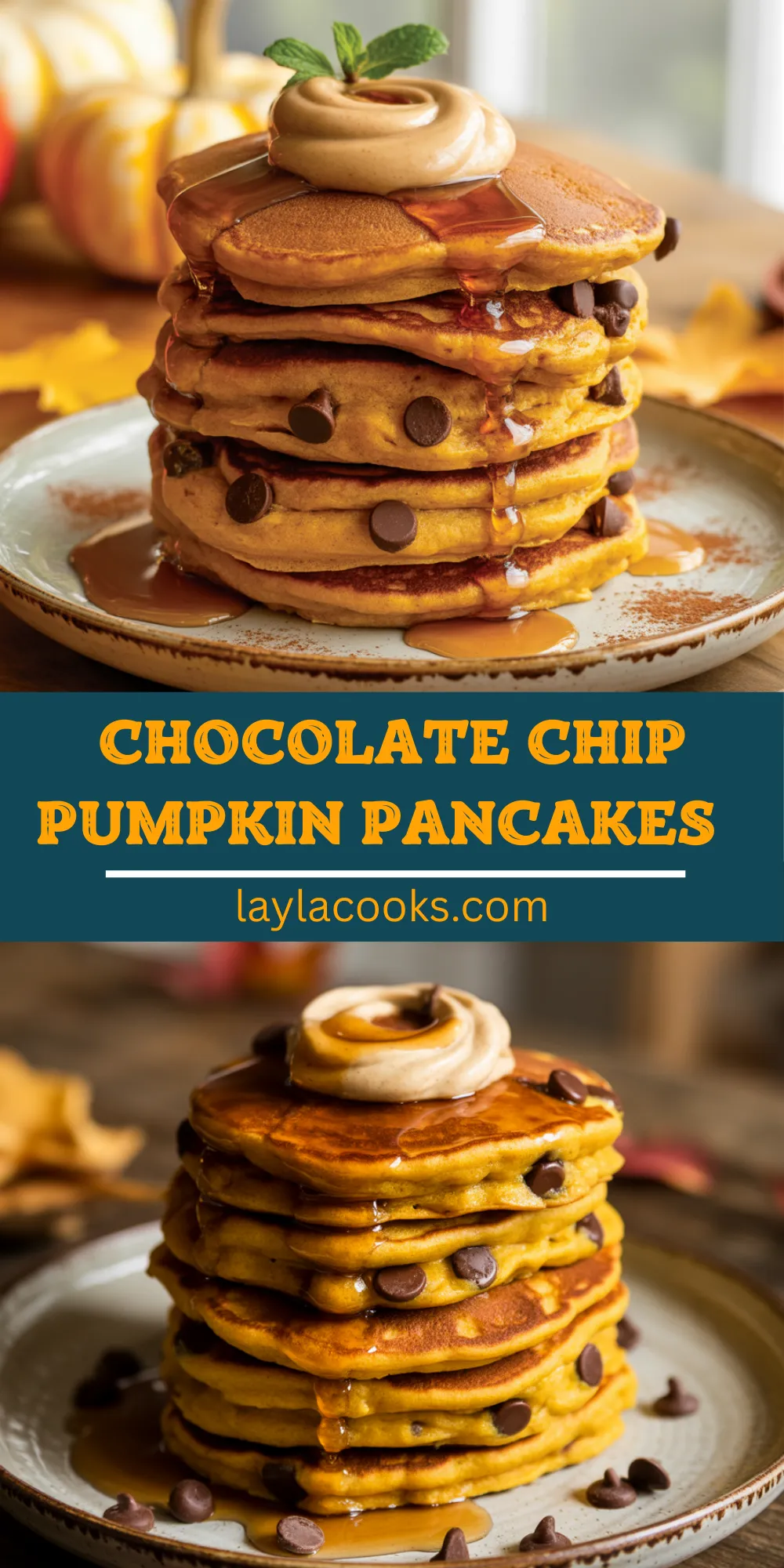 Chocolate Chip Pumpkin Pancakes