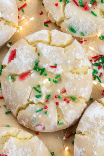 Christmas Gooey Butter Cookies