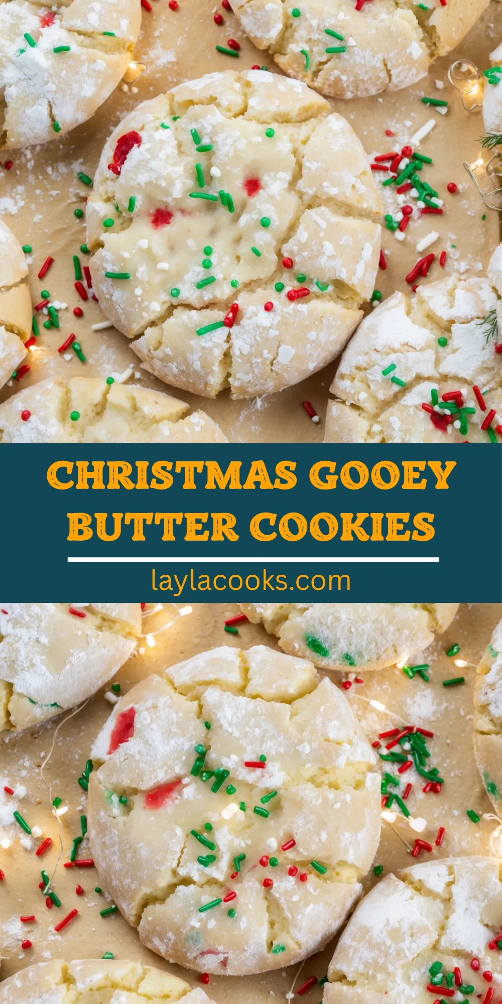 Christmas Gooey Butter Cookies
