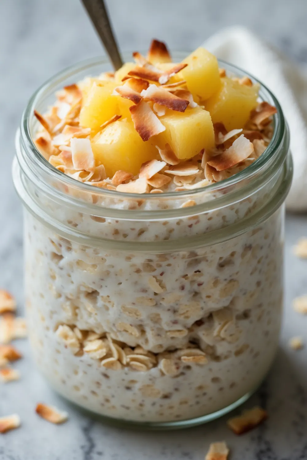Coconut Cream Pie Overnight Oats