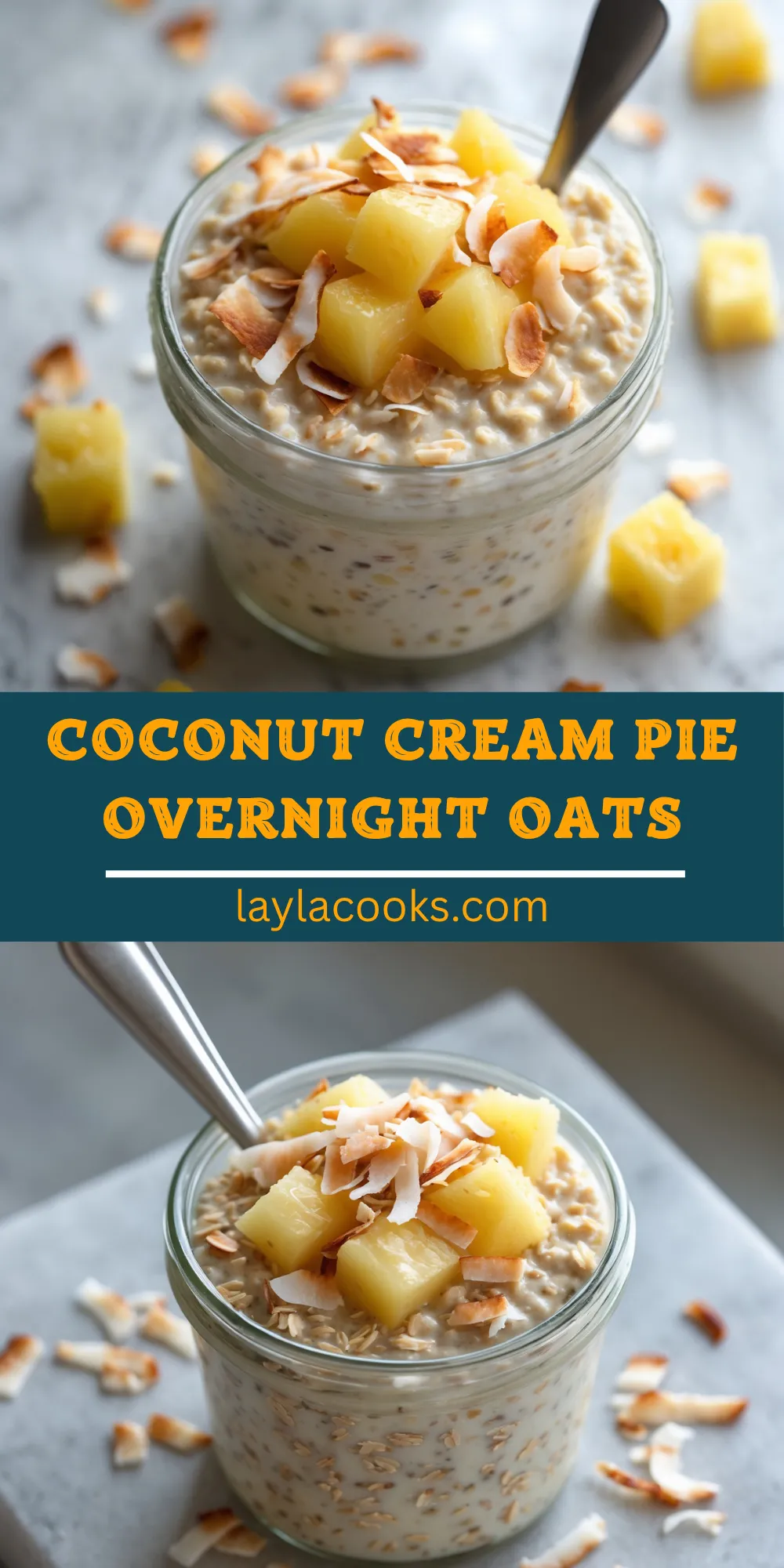 Coconut Cream Pie Overnight Oats