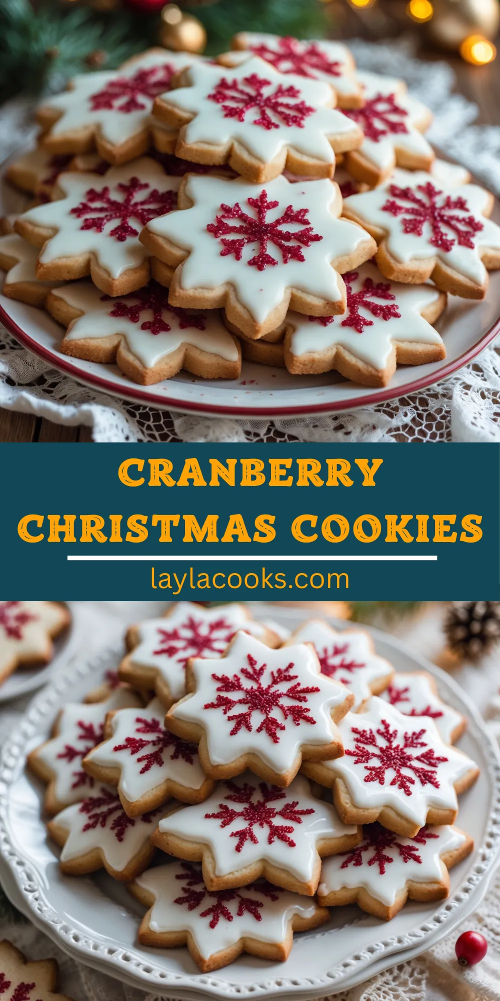 Cranberry Christmas Cookies 