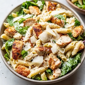 Creamy Chicken Caesar Pasta Salad