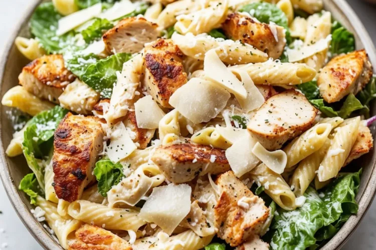Creamy Chicken Caesar Pasta Salad