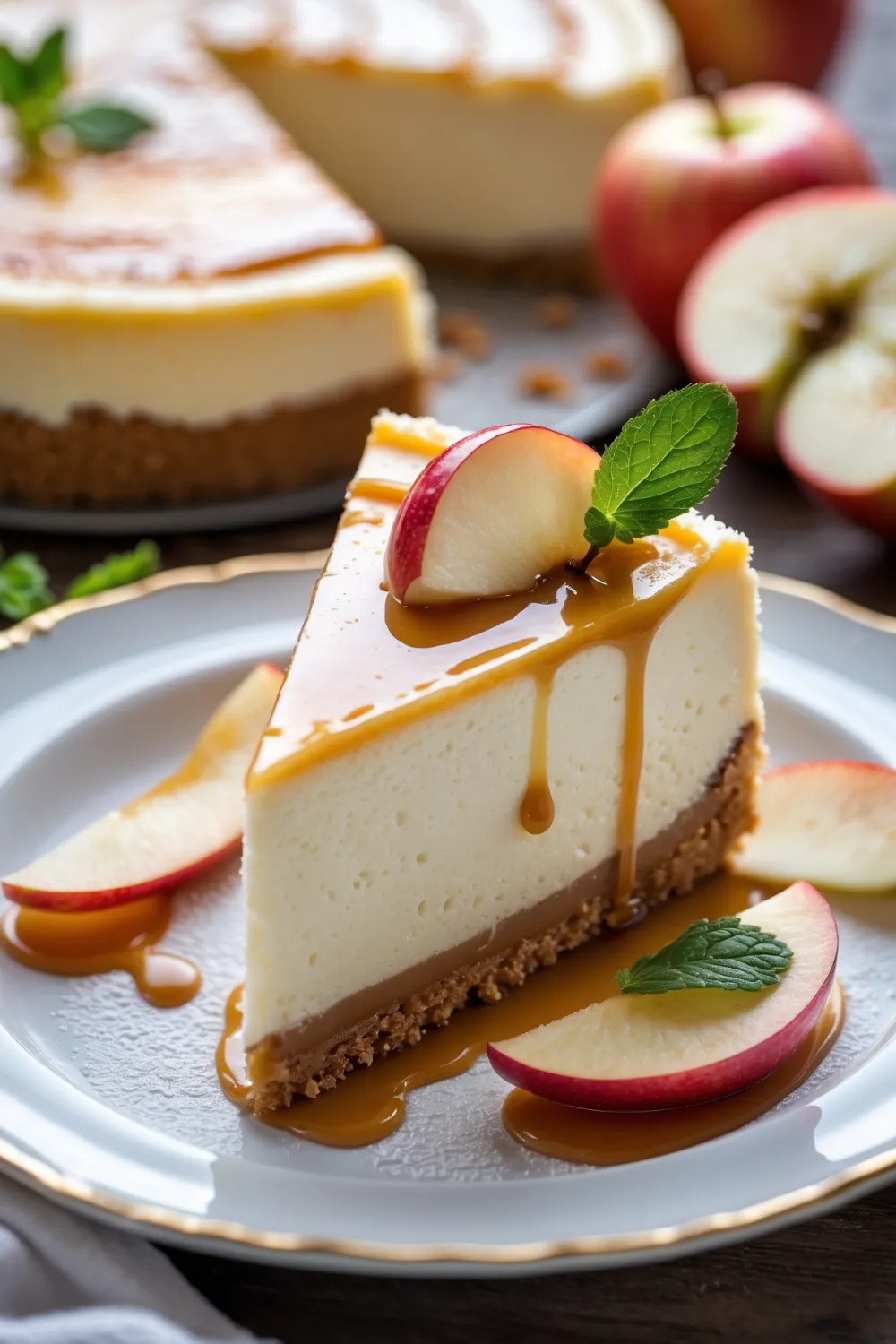 Easy Apple Cider Cheesecake