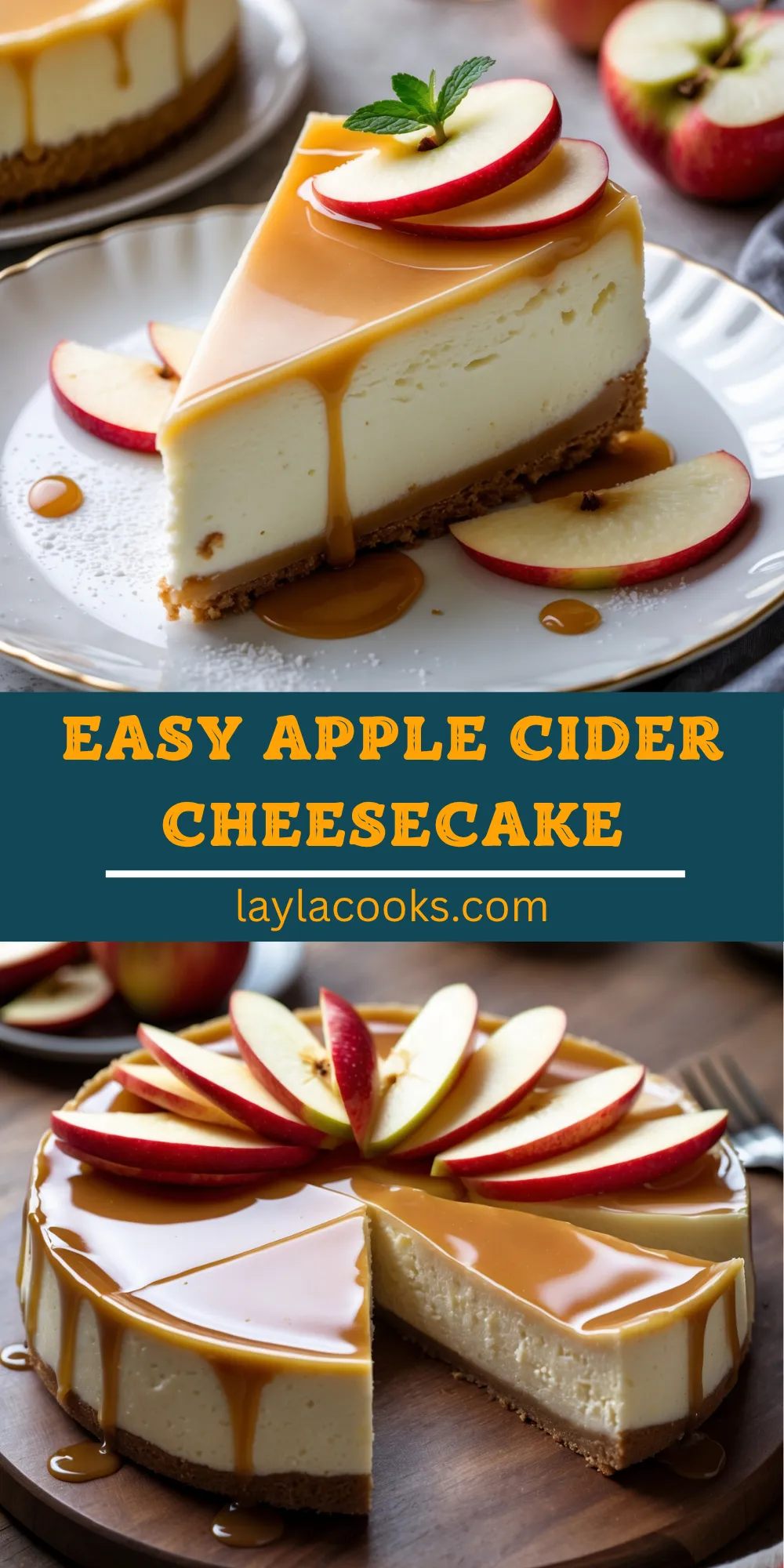 Easy Apple Cider Cheesecake