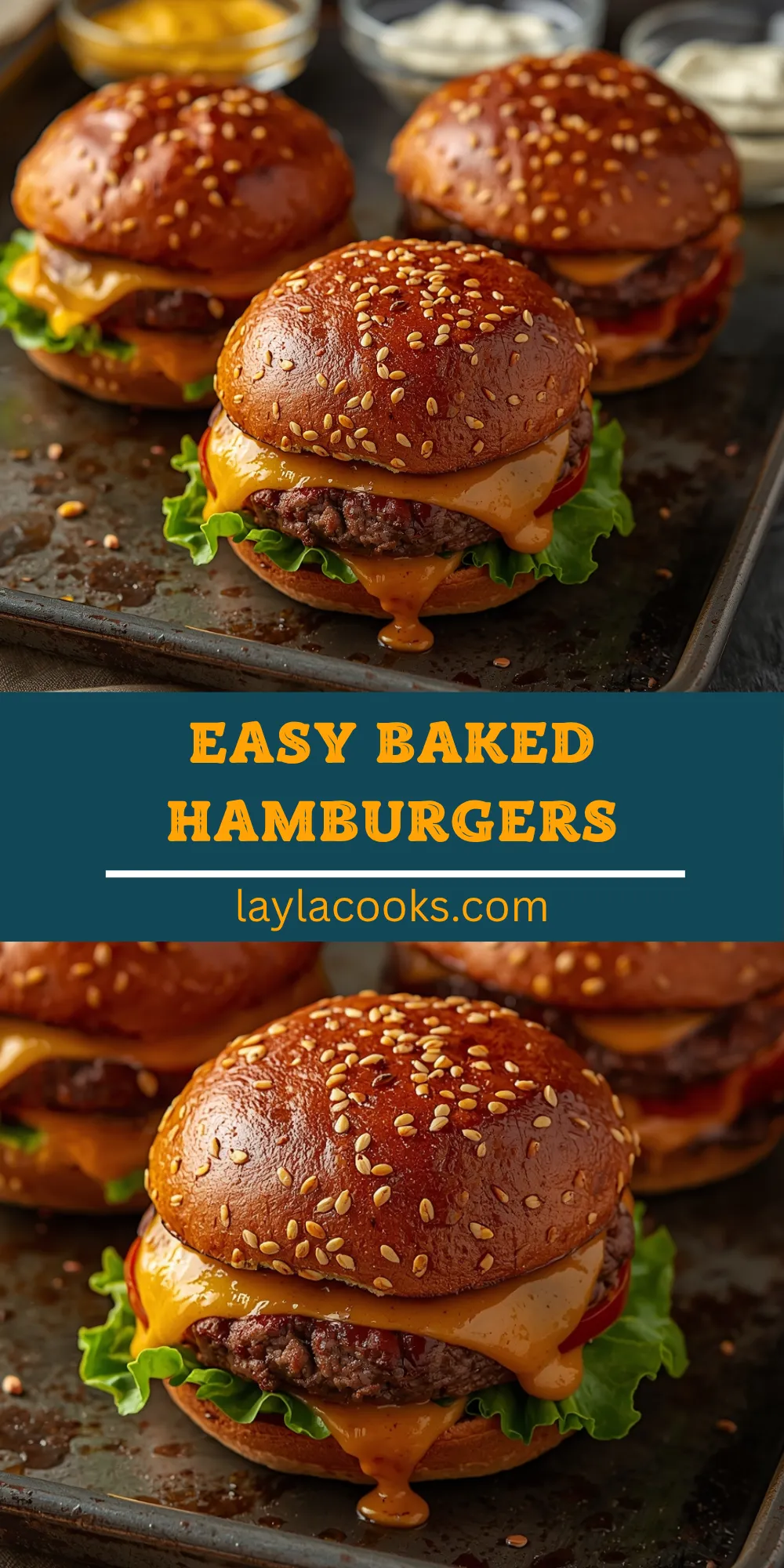 Easy Baked Hamburgers 
