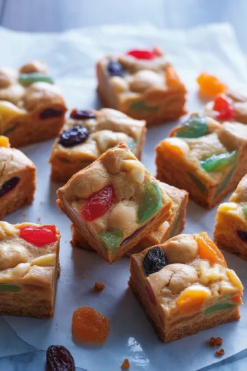 Easy Fruitcake Bar Cookies