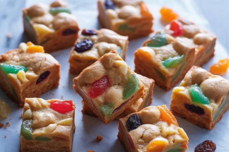Easy Fruitcake Bar Cookies