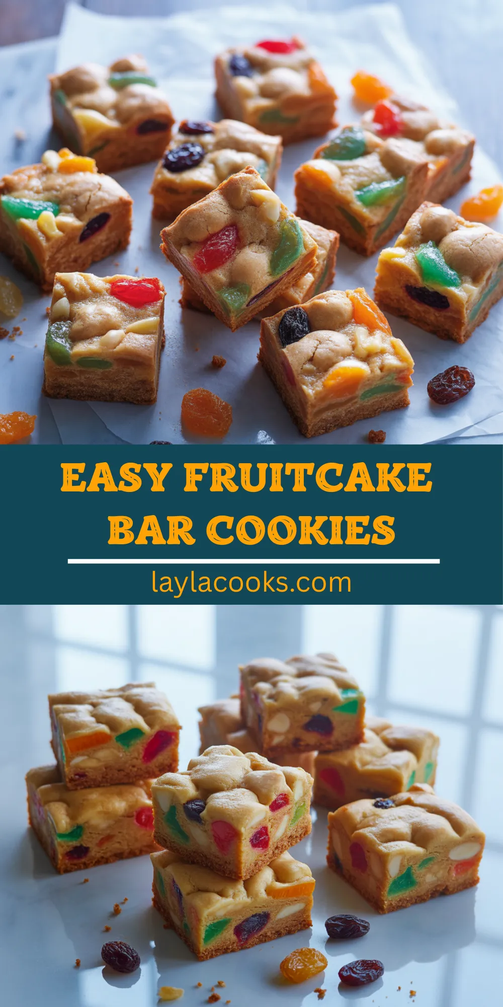 Easy Fruitcake Bar Cookies