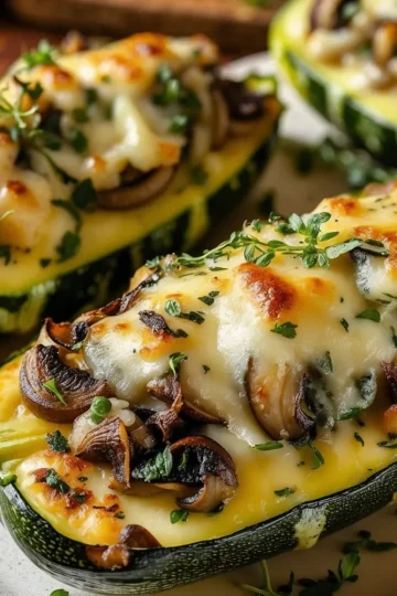 Easy Stuffed Zucchini