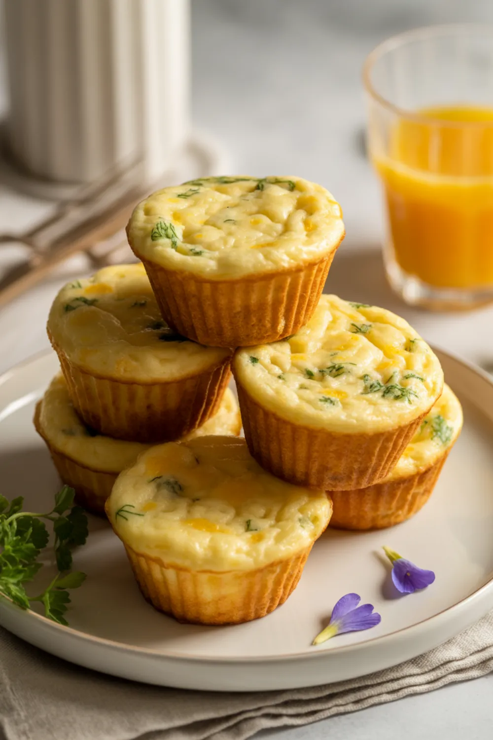 Fluffy Cottage Cheese Egg Muffins