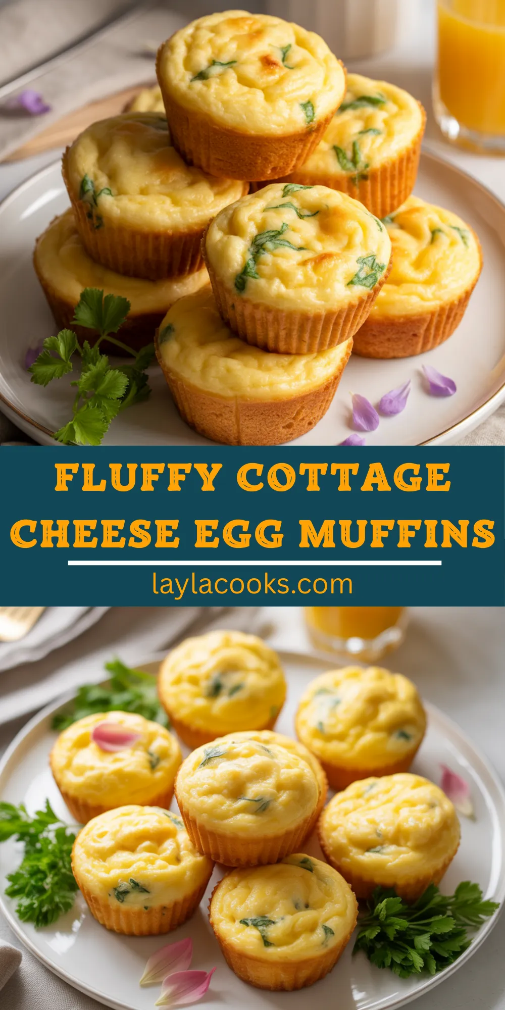 Fluffy Cottage Cheese Egg Muffins